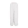 thumbnail image 5 of AOMPMSDX Women'S Pants Pant Cotton Women Waist Crop Loose Colour Pure And Pants Pants Elastic With Pocket Women'S Casual Pants White Daily Trousers L, 5 of 6