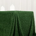 thumbnail image 6 of Balsa Circle 90x156 in Green Shaggy Fringe Polyester Rectangle Tablecloth Party Events Home Decorations Supplies, 6 of 8