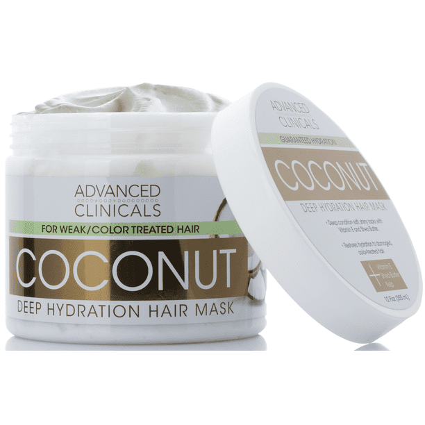Advanced Clinicals Coconut Oil Deep Hydration Hair Repair Mask