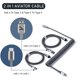 thumbnail image 3 of Cable de teclado en espiral ATTACK SHARK C04 USB-A a USB-C gris, 3 of 9