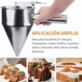 thumbnail image 3 of Batter Dispenser with Squeeze Handle, Stainless Steel Funnel Cake Dispenser Batter Dispensers Pancake Batter Dispenser Pancake Dispenser for Batter with Stable Rack for Takoyaki Baking, 3 of 5
