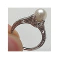thumbnail image 2 of Diamond Pearl   Gatsby Style Ring 14K White Gold, 2 of 2