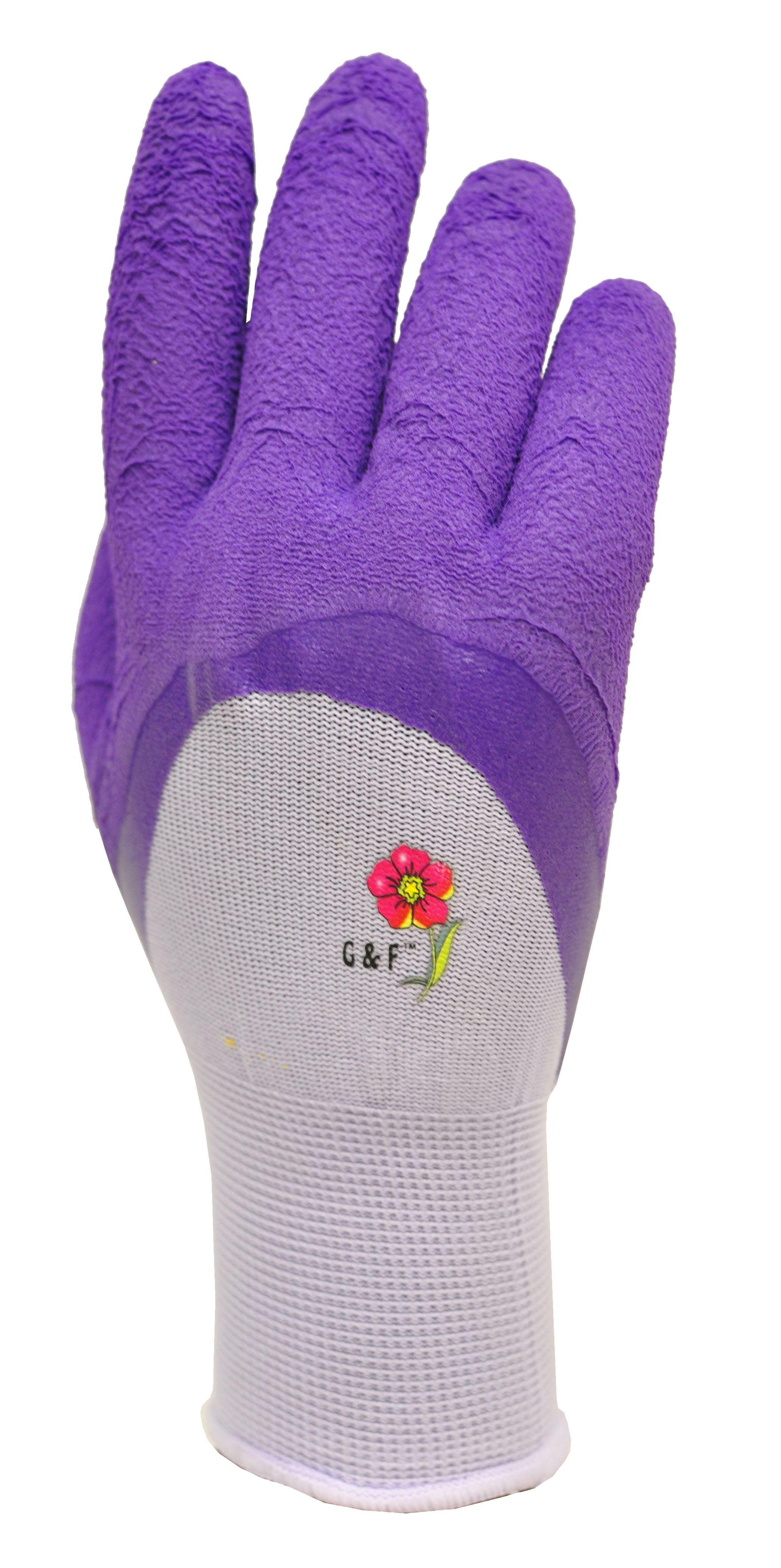 G & F Products Gloves Women's Large Multicolor Waterproof Gardening Gloves with Micro Foam Coating, 12 Pairs