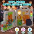 thumbnail image 3 of UUSUOO 18 In 1 Montessori Baby Toys,Musical Busy Board,Learning Sensory Toddler Toys for 1-3,Motor Skills Developmental Toy for 12-18 Month Age,Birthday Gift for 1+ Year Old Boys Girls, 3 of 10
