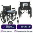 thumbnail image 6 of ProHeal Alternating Pressure Gel Infused Memory Foam Wheelchair Cushion - Sciatica Relief, 4 Air Cells, Coccyx and Tailbone Pain Relief - 20” x 16” x 3”, 6 of 6