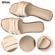 thumbnail image 5 of Sandalias Vestir Planas Con Cruzadas Slip On para Mujer Dressy Summer, 5 of 8
