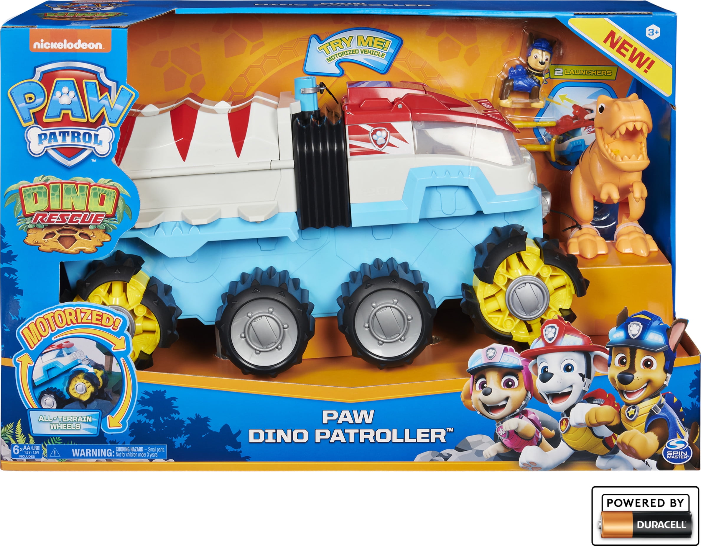 La Pat Patrouille - 6059509 - Jeu Jouet Enfant - Pack de 2 Figurines Dino  Rescue - Modèle Chase - Figurines Paw Patrol