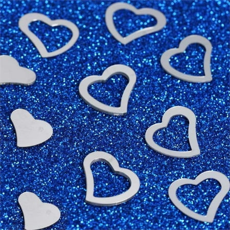 Foil Heart - Efavormart Metallic Foil Wedding-Party Heart Confetti - 300 PCS- Silver