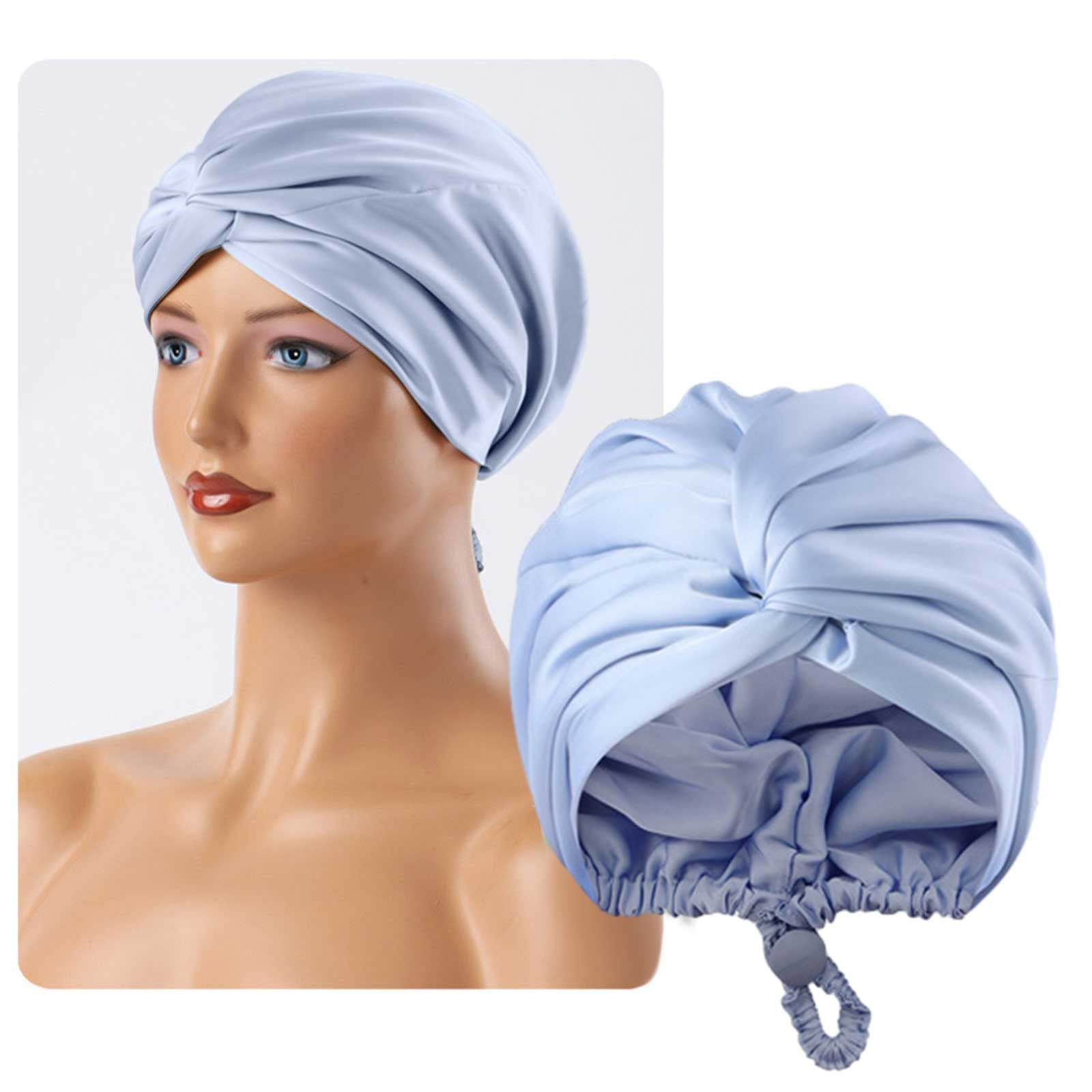 Tkrady 1PC Adjustable Silk Satin Hair Bonnet for Sleeping for