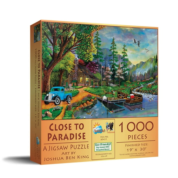 SUNSOUT INC - Close to Paradise - 1000 pc Jigsaw Puzzle by Artist: Joshua Ben King - Finished Size 19" x 30" - MPN# 60435