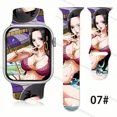 thumbnail image 3 of Correa estampada de la serie One Piece Nami Boa Hancock para Apple Watch Ultra S8 65432SE Correa de repuesto de silicona de 38 mm a 45 mm para regalo, 3 of 5