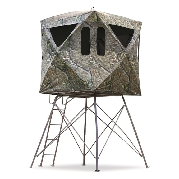 Guide Gear 6x6 6' Quad Tower and Blind Mossy Oak Country Roots