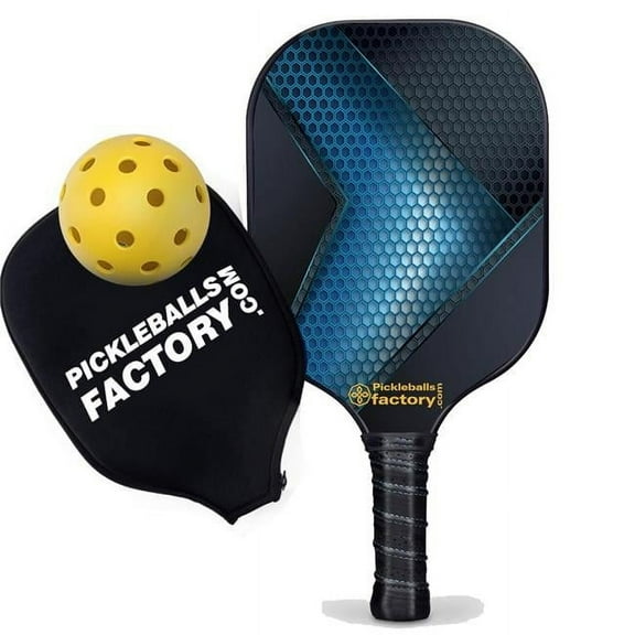 Pickleball Factory PB0009-8-C Usapa Pickleball Paddles - Hexagon Grids Best Pickleball Paddles 2021 for Beginners Pickle Tennis - Pickleball Glove, Carbonfiber Graphite