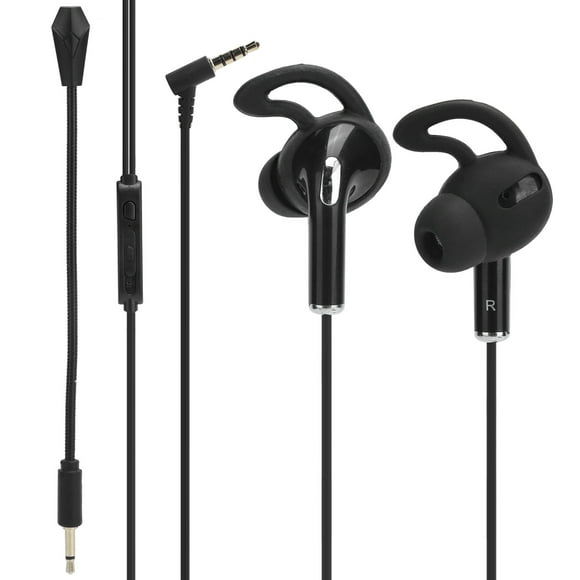 Game Headset, Game Earphone, In-Ear Headset Dual Microphone Pluggable For Outdoor