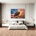 Photo inspiration: Picture Idea: American Flag Bald Eagle Canvas Wall Art Patriotic Oil Painting