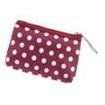 thumbnail image 4 of Unique Bargains 1Pc Women Durable Dots Simple Cosmetic Bag for Toiletry Wine Red, 4 of 4