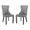 Gray, variant on Tcbosik Velvet Dining Chairs Set of 2, Modern Upholstered Side Chair with Button Tufted Back and Solid Wood Legs, Easy Assembly, Beige