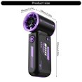 thumbnail image 5 of Necvior 3600mAh Handheld Fan Travel Fan Quiet Fan with 100 Adjustable Speed ABS Texture, 5 of 21