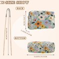 thumbnail image 4 of FORMRS Women Crossbody Purse with Chain Strap Vegan Leather Shoulder Handbag, Green Floral Pattern, 4 of 7