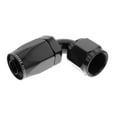 thumbnail image 3 of -06 AN 90 degree non-swivel aluminum hose end - black, 3 of 4