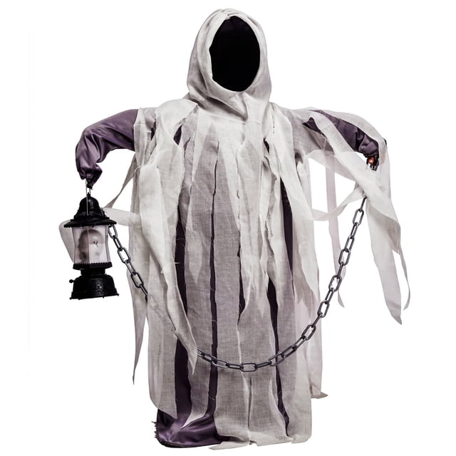 DSplay Robe à Capuche Costume de Fantôme pour Garçon pour Fête d'Halloween (4-6 Ans)