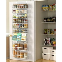 9-Tier Over the Door Pantry Organizer, Metal Hanging Spice Shelves for Kitchen Storage