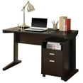 thumbnail image 7 of Cartesian 2 PC Home office desk and File Cabinet in Cappuccino, 7 of 7