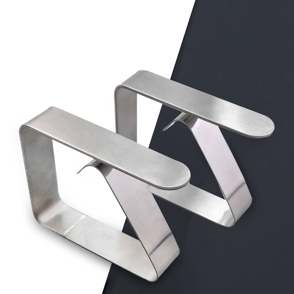 New Elastic Stainless Steel Adjustable Tablecloth Clips Hardware