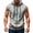 Gray-tanks, variant on Zip up Hooded Tank Top Men Training Sports Sleeveless Drawstring Cardigan Tank Top Casual Fashion Summer Undershirts