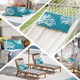 thumbnail image 6 of Teal Blue Coral Coastal Throw Pillow Covers, Nautical Ocean Summer Beach Soft Breathable Pillow Cases with Invisible Zipper for Sleeping, Toddler Pillowcases for Couch Bed Sofa Chair 12x20 Inches, 6 of 9