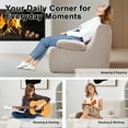 thumbnail image 2 of Boneless Chair for Small Space Corduroy Cloud Chair Foam Couch with Wide Armrest Comfy Reading Single Sofa Chairs for Living Room, 2 of 7