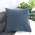 thumbnail image 2 of Housse de Coussin Décorative en Velours Côtelé Doux à Rayures de Maïs, 2 of 9
