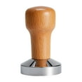 thumbnail image 1 of Manipulador de café perfecl Distribuidor de café herramientas de aluminio Color madera 51mm, 1 of 8