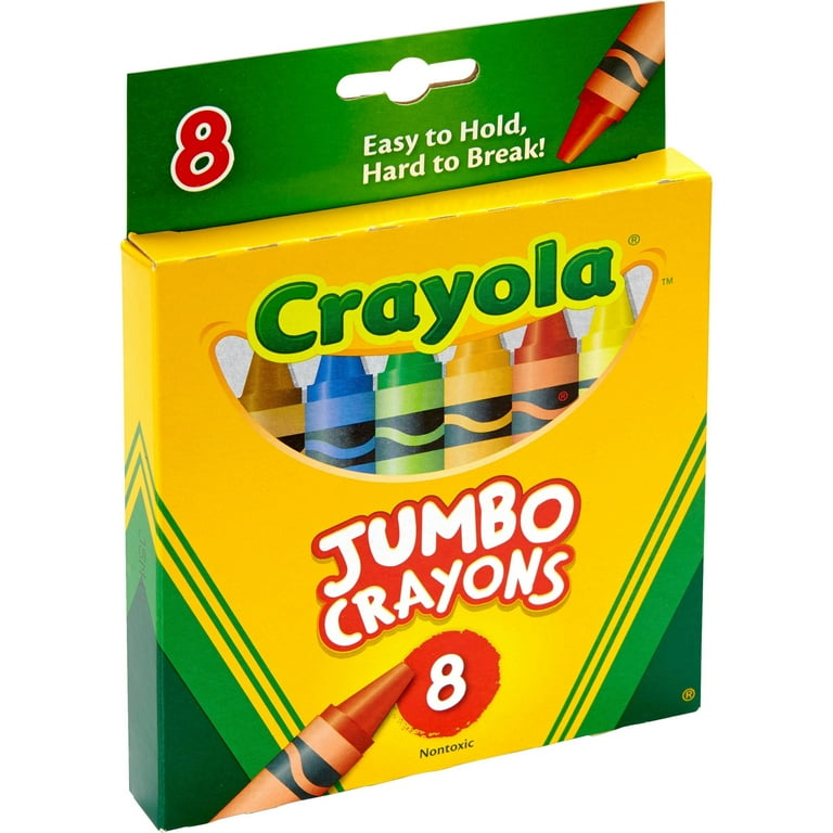 Crayola Jumbo Size Crayons for Toddlers, 8 Count, Easter Basket Stuffers  for Toddlers, Gifts