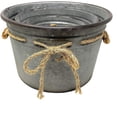 thumbnail image 5 of STC World S/3 Metal Galvanized Buckets Containers Decorative Distressed Rustic Kitchen Pantry Bathroom Garden Planter Organizer, 5 of 6