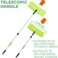 thumbnail image 2 of WWS-Telescopic Microfiber Dry/Wet Mop – Dust Mopping for Cleaning Hardwood Floors, Tile, Laminate | Swivel Sweeper with Washable Pad and Extendable Metal Handle, 2 of 4