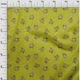 thumbnail image 2 of oneOone Polyester Lycra Vert Citron Feuilles & Floral Artistique Robe Tissu Tissu Imprimé par la Cour 56 Pouces de Large, 2 of 4