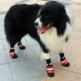 thumbnail image 2 of GASTROPOD 4Pcs Dog Shoes Waterproof Nylon Material Anti-Slip Dog Rain Boots Reflective Straps Dog Boots & Paw Protectors 6.5x5.3cm,Blue, 2 of 4