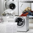 thumbnail image 7 of Extra Large Mesh Laundry Bag, 2 Pack Zippered Polyester Delicates Laundry Wash Bag, Washer and Dryer Safe Clothes Laundry Bag for Coat, Sweater, Bed Sheet, Window ScreeningSet of 2 (24 Inch x 24 Inch), 7 of 7