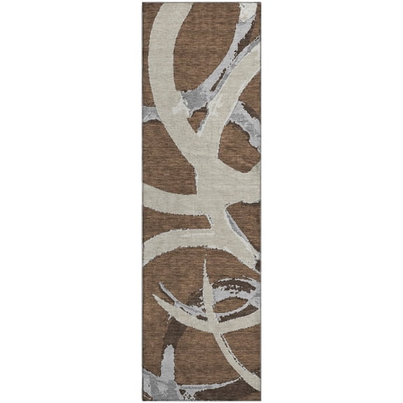 Dalyn Rugs Premium Machine Washable Mayfield AMF1022 Brown 2'3" x 7'6" Runner Rug