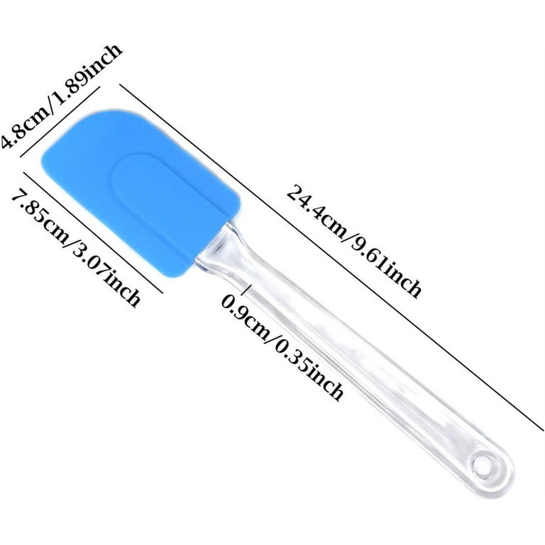 Silicone Spatula with Clear Plastic Handle Kitchen Cooking Baking