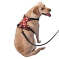 thumbnail image 2 of Naloa Rose Flowers Pet Harness Vest with Traction Rope, Adjustable No-Choke Dog Vest for Outdoor, Walking - Medium, 2 of 5
