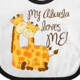 thumbnail image 4 of Inktastic My Abuela Loves Me Boys or Girls Baby Bib, 4 of 4