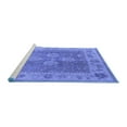 thumbnail image 2 of Ahgly Company Machine Washable Indoor Round Oriental Blue Traditional Area Rugs, 5' Round, 2 of 4
