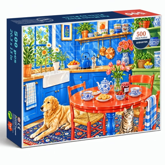 AIDUOTEK 500 Piece Jigsaw Puzzle for Adults - Kitchen Moments