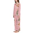 thumbnail image 2 of FORMRS Womens Pajama Set Long Sleeve Top and Pants with Pockets Soft Comfy Lounge Sleepwear, Sizes S-2XL, Gingerbread Houses, 2 of 7