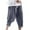 Gray, variant on WREESH Men's Cotton Linen Pants Solid Color Pockets Pull Rope Fashion Casual Comfort Beautiful Pants Blue