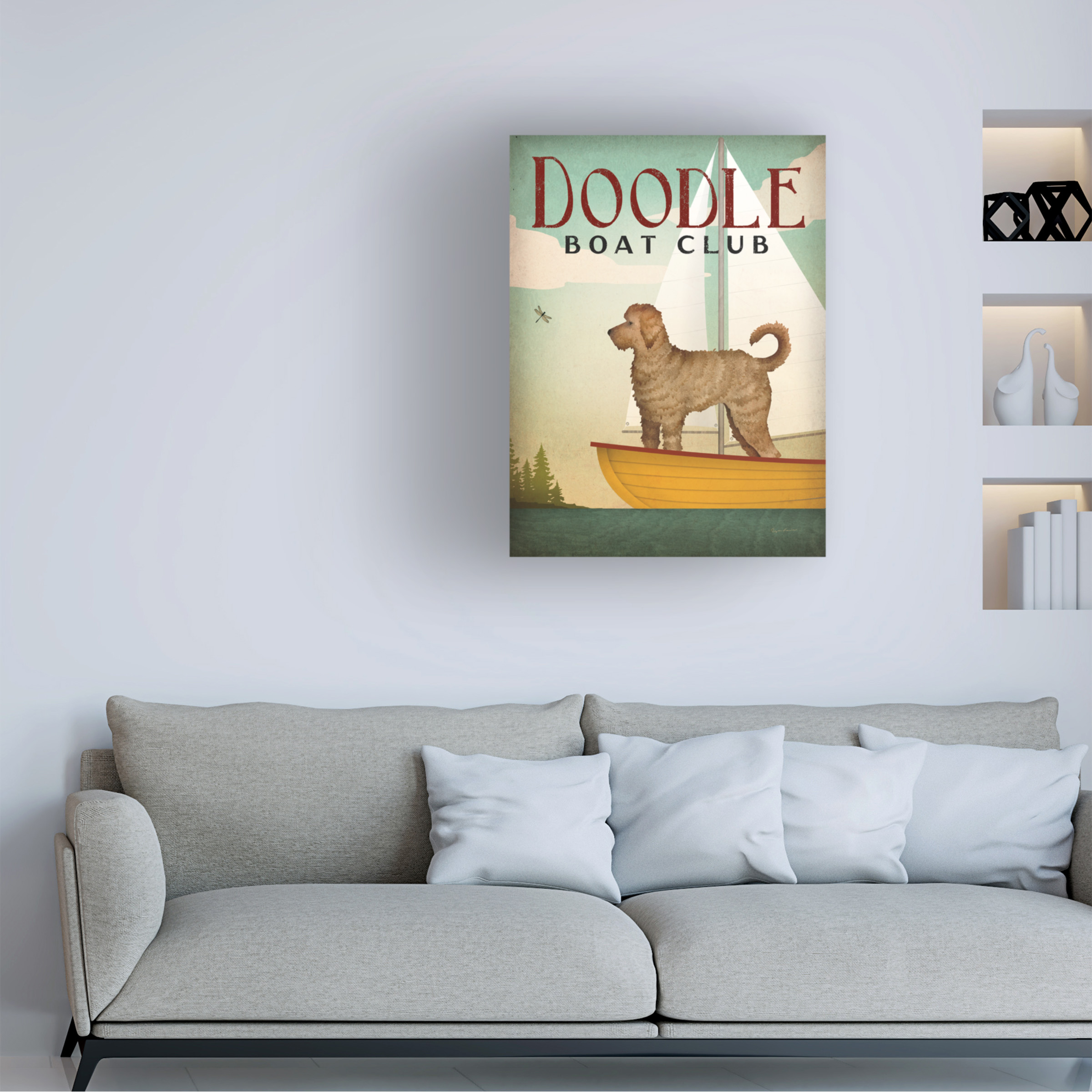 Trademark Fine Art 'Doodle Sail' Canvas Art by Ryan Fowler