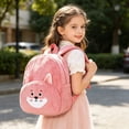thumbnail image 3 of Ticikt Corduroy Backpack Student Cartoon Backpack Cute Animal Backpack Backpack, 3 of 3