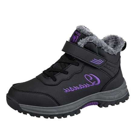 Siilsaa Womens Platform Boots Snow Boots for Women Black Boots Women Shoes Women Boots for Outdoor Travel Holiday Black 8